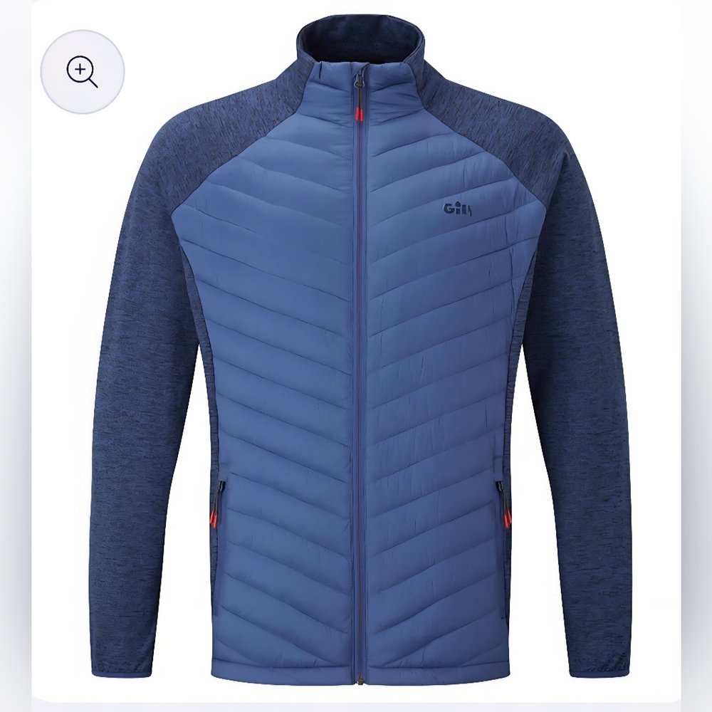 Gill Men's Penryn Hybrid Jacket Ocean Blue LARGE